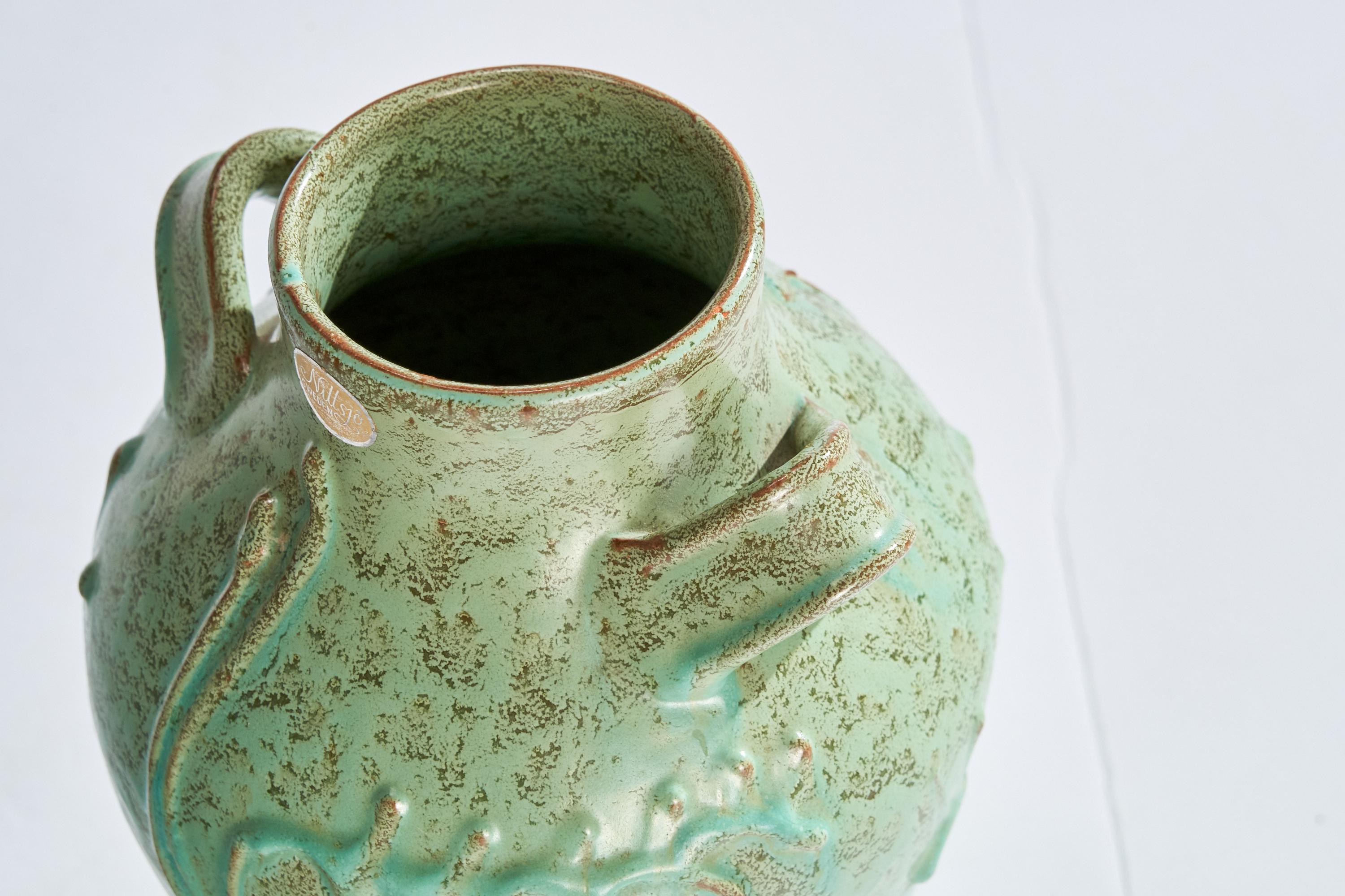 Nittsjö, vase, céramique, Suède, années 1930 en vente 1