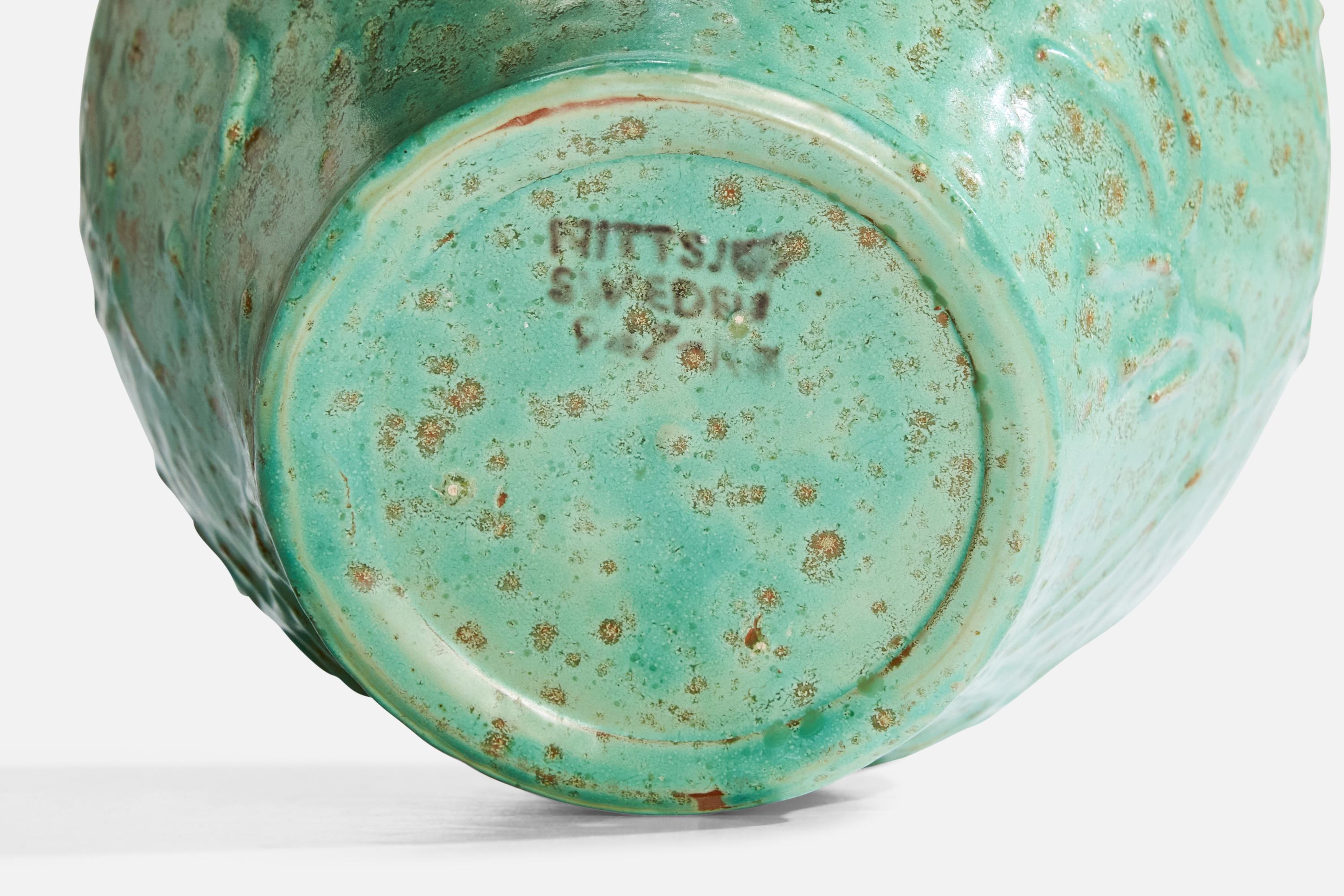 Nittsjö, vase, céramique, Suède, années 1930 en vente 2