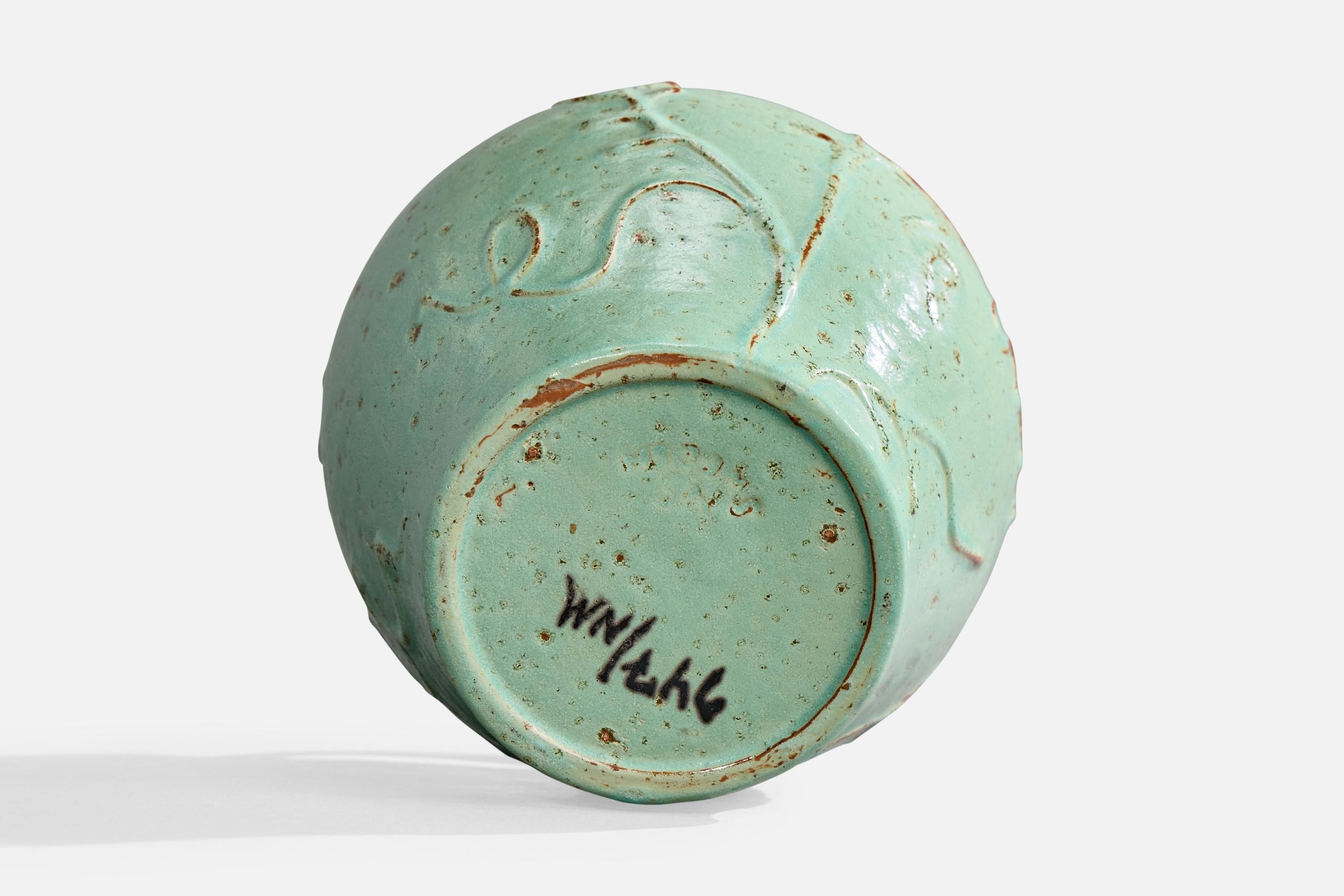 Nittsjö, vase, céramique, Suède, années 1930 en vente 2