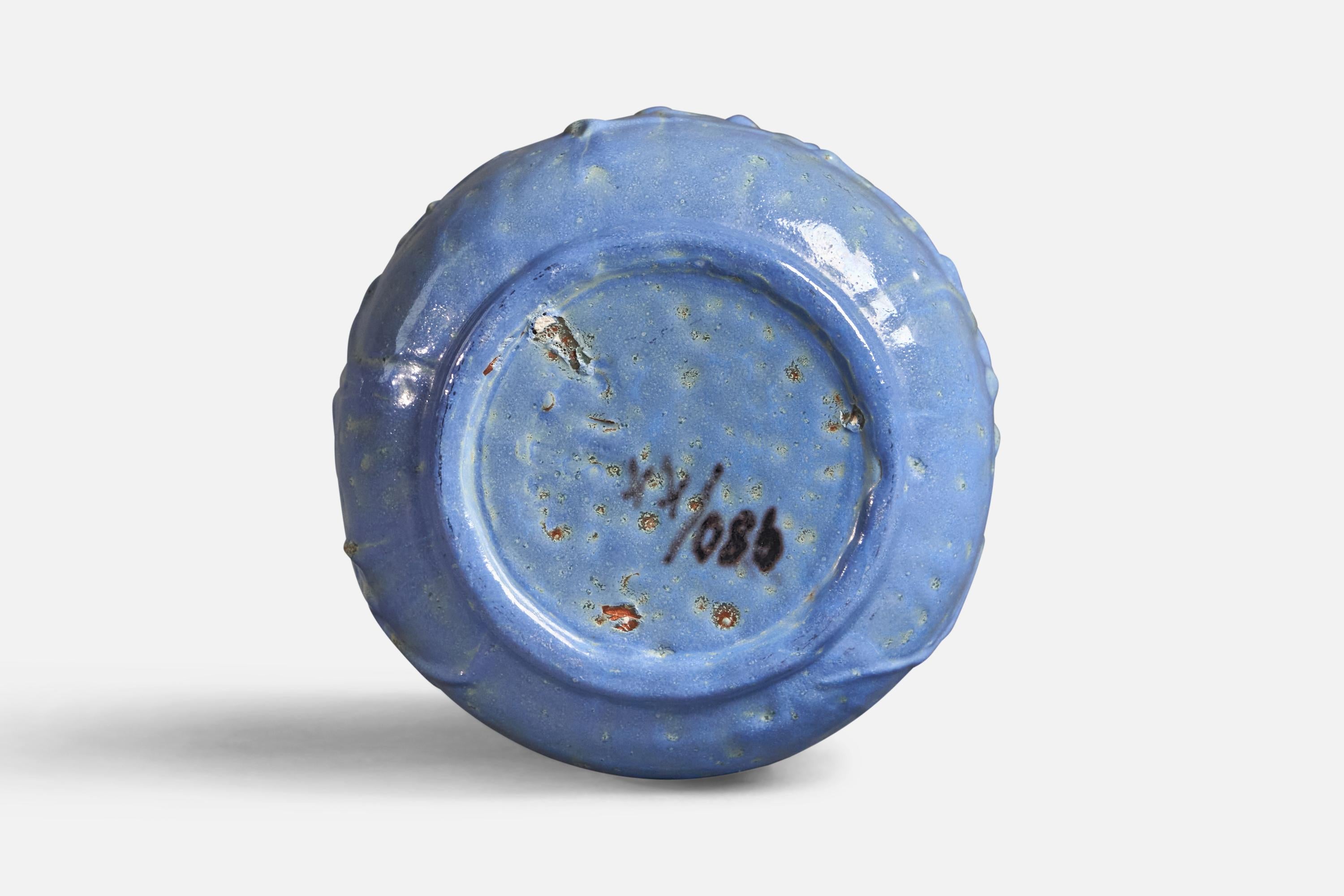 Scandinave moderne Nittsjö, Vase, Faïence, Suède, années 1930 en vente