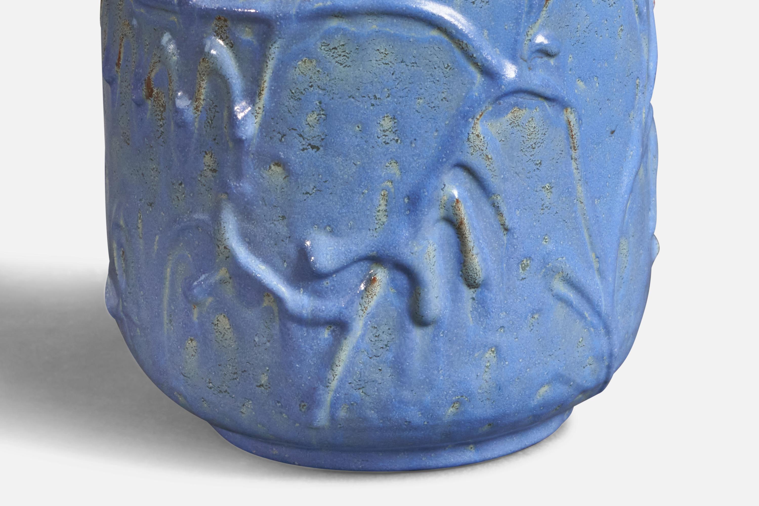 Suédois Nittsjö, Vase, Faïence, Suède, années 1930 en vente