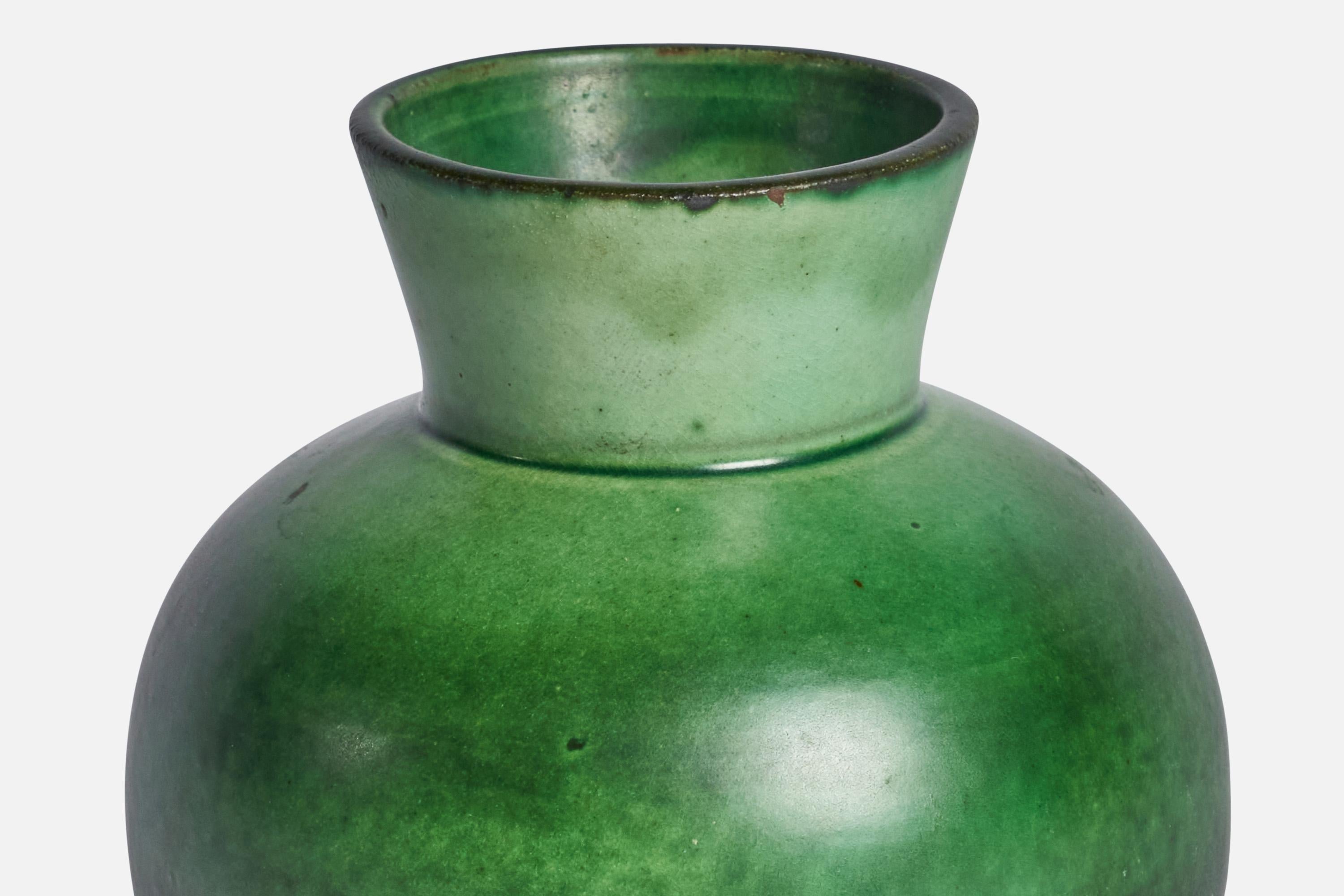 Swedish Nittsjö, Vase, Earthenware, Sweden, 1930s For Sale