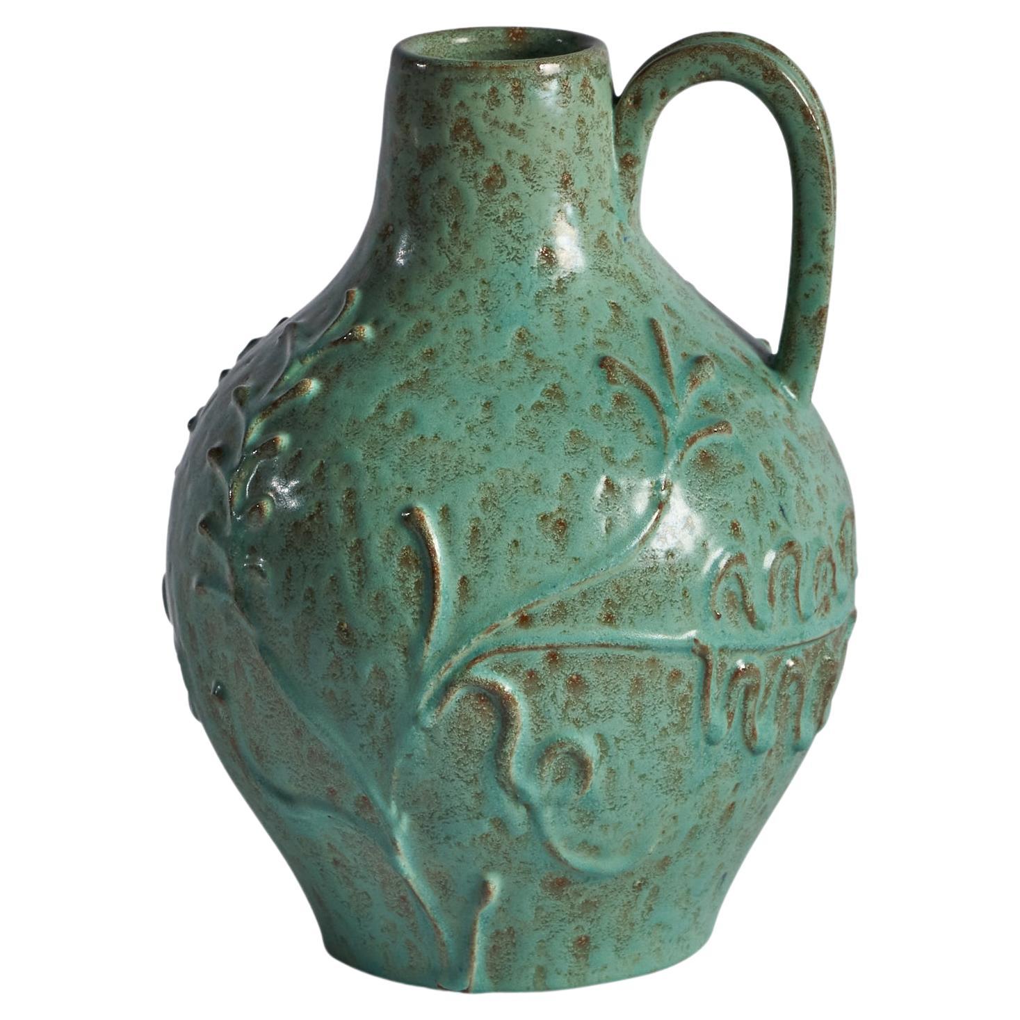 Nittsjö, Vase, Earthenware, Sweden, 1930s For Sale
