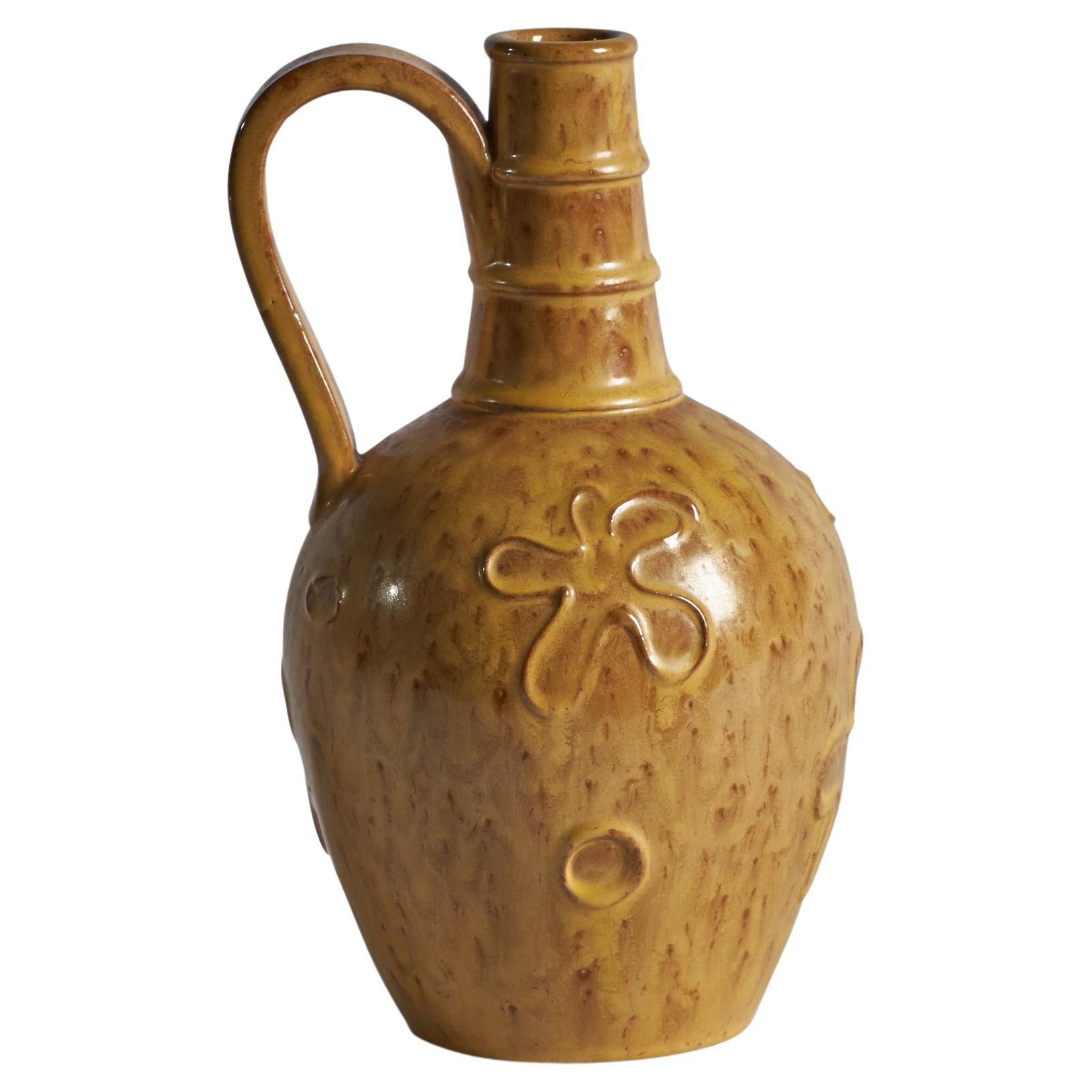 Nittsjö, Vase, Steingut, Schweden, 1940er Jahre