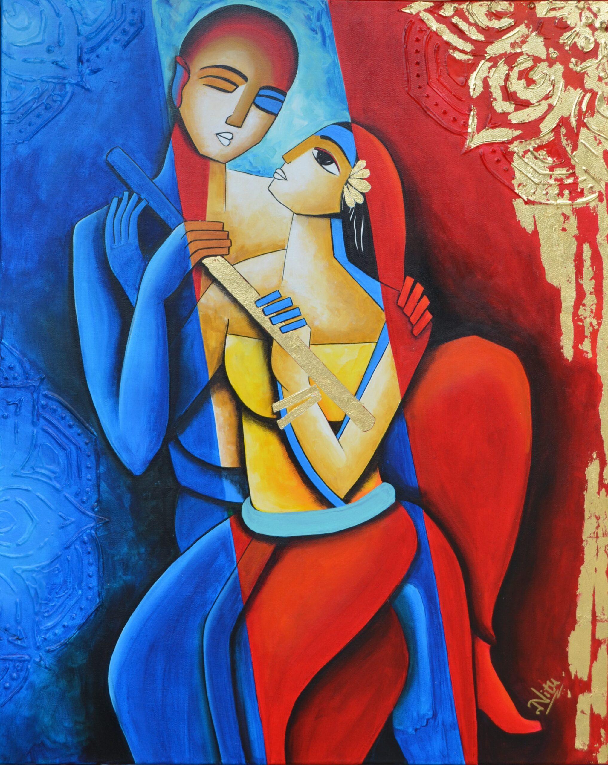 Amour - Painting by Nitu Pilania