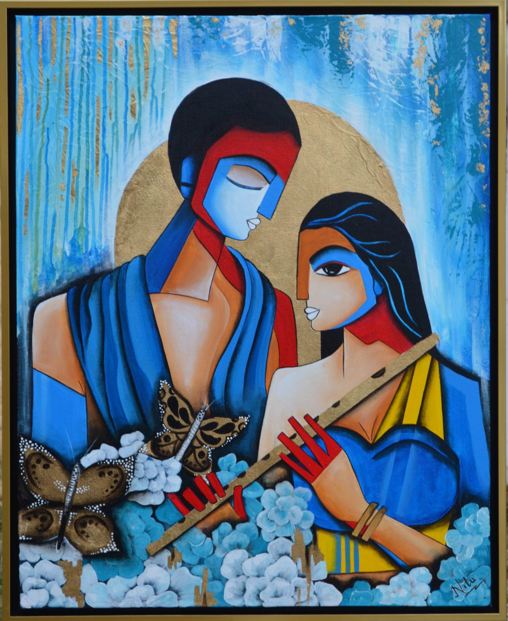 Twin Flame - Painting by Nitu Pilania