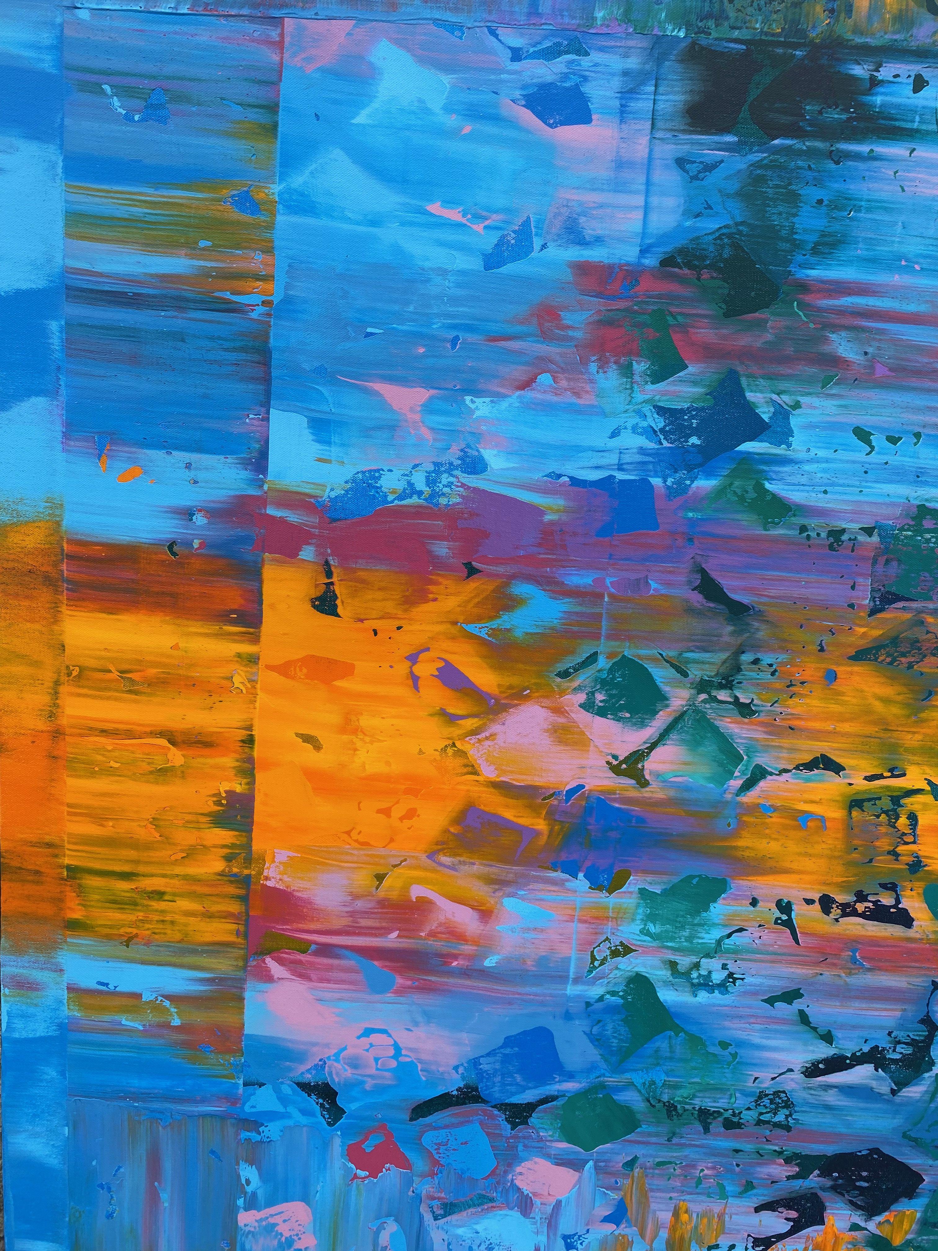 Abstrakt-117, Gemälde, Acryl auf Leinwand im Angebot 2