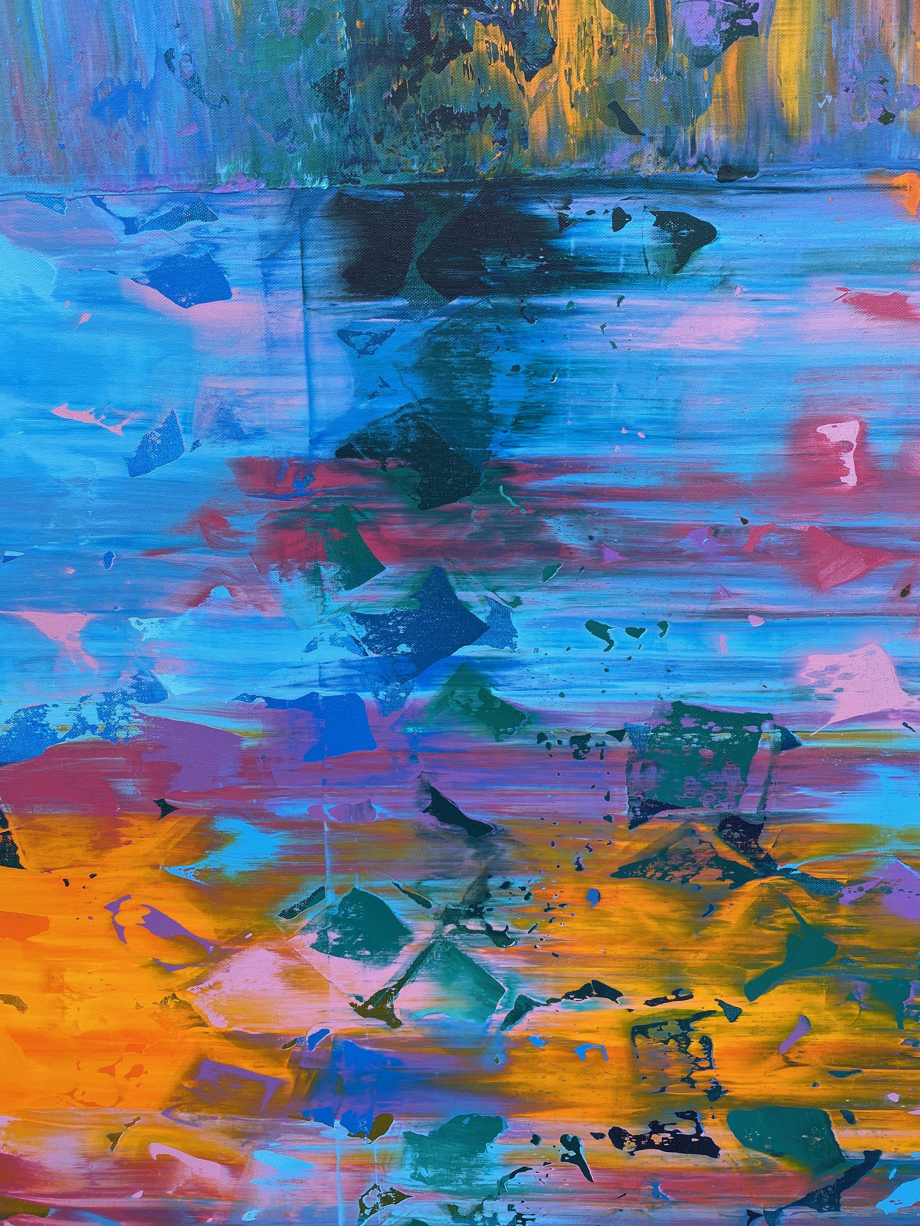 Abstrakt-117, Gemälde, Acryl auf Leinwand im Angebot 3