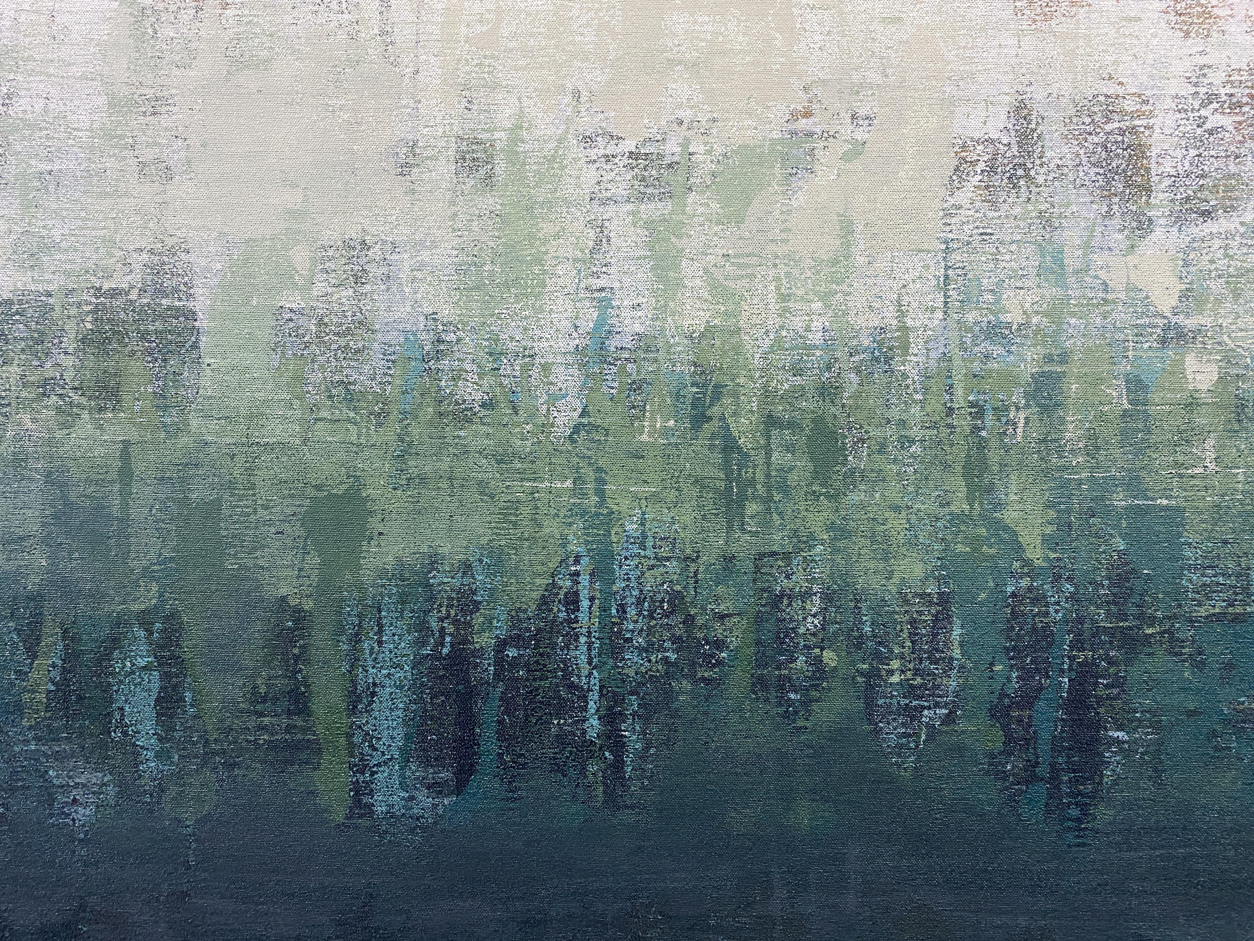 ABSTRACT-228, SPRING MORNING , Painting, Acrylic on Canvas For Sale 4