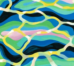 WAVING IV - Rhythmic Gouache Abstract Painting