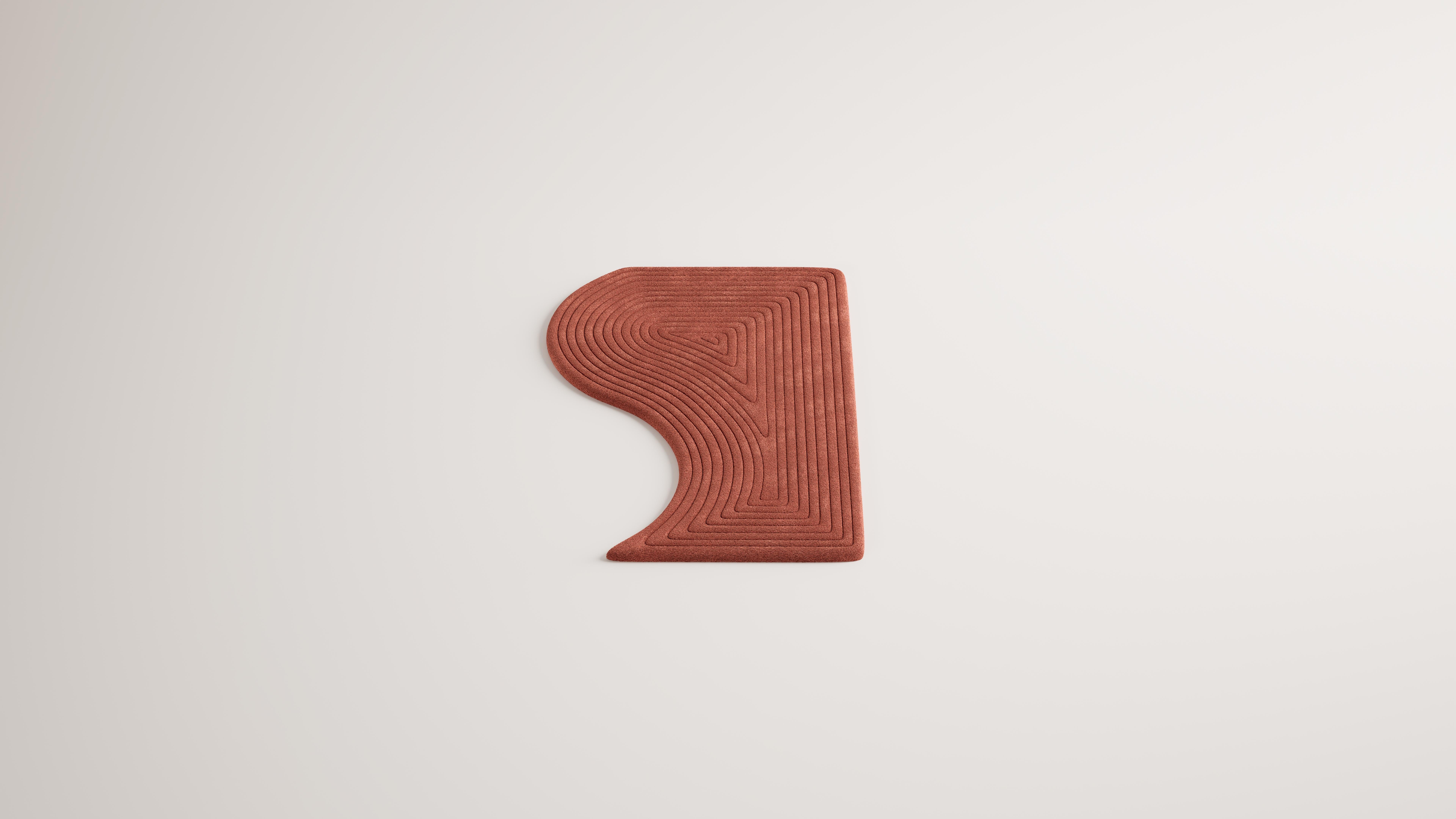 Modularer zeitgenössischer Teppich „Niwa B“ aus 100 % Wolle, mexikanisches Design im Angebot 6