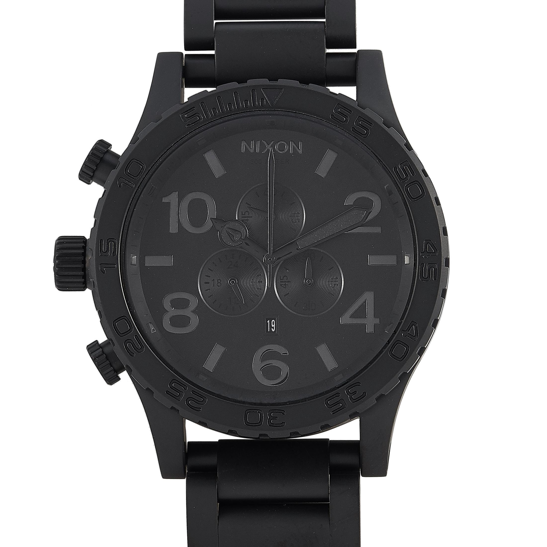 Nixon 51-30 Chrono All Black Watch A083-3086-00 In New Condition In Southampton, PA