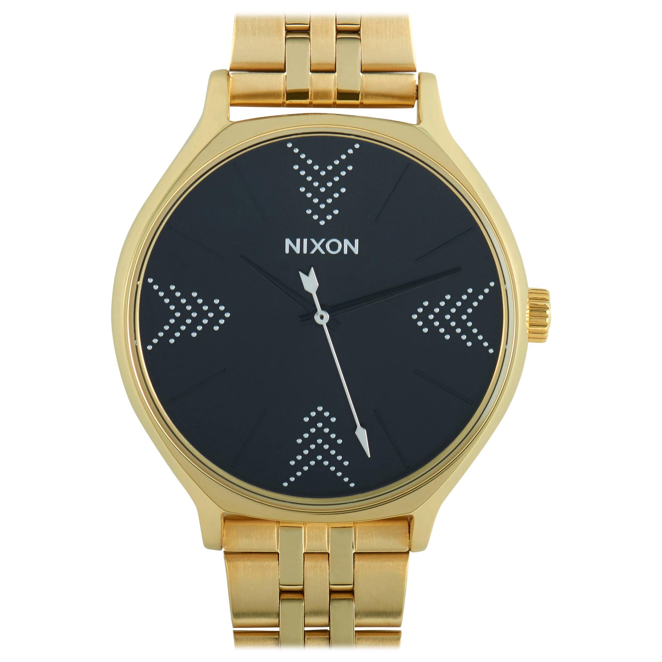 Nixon Clique Gold and Black Watch A1249-2879-00