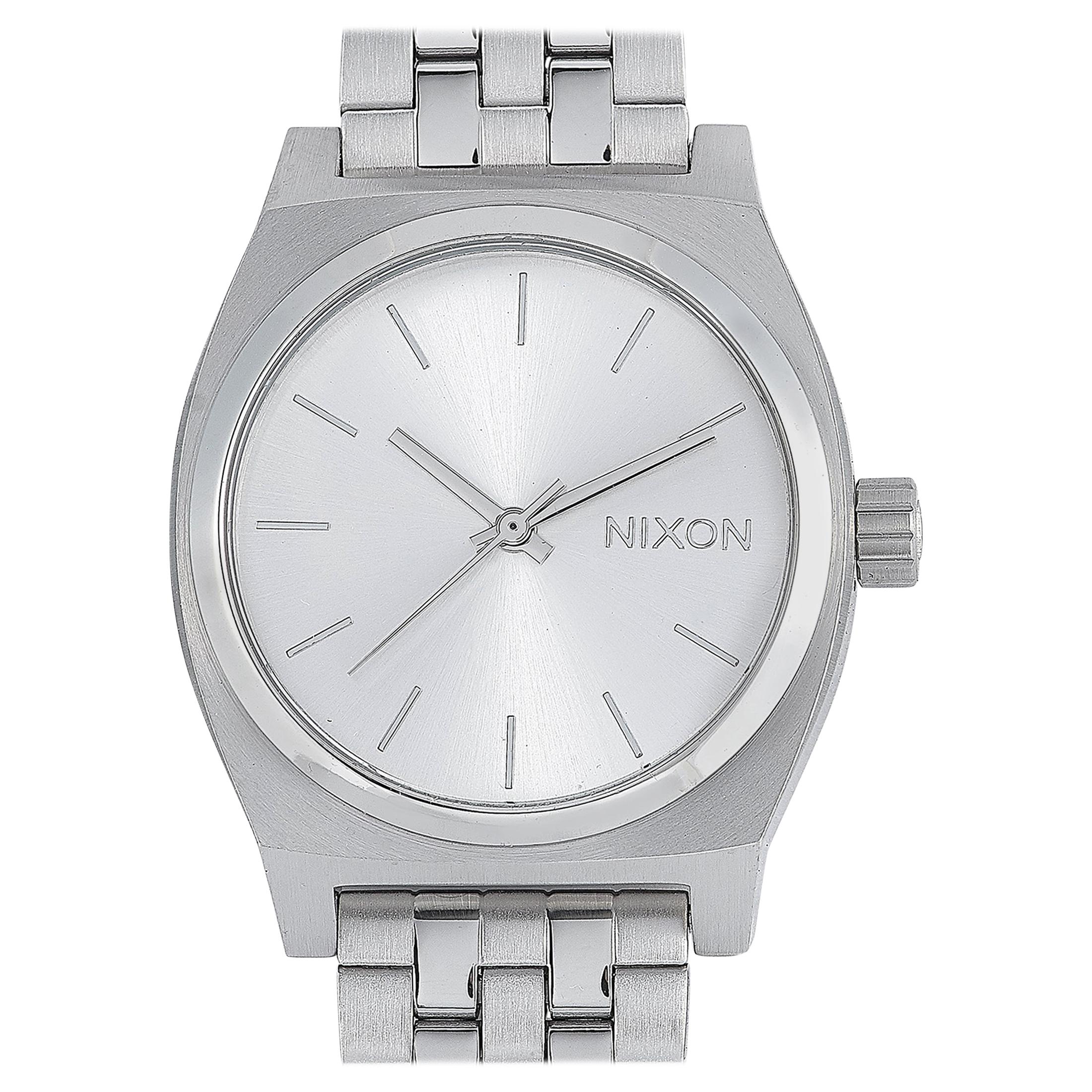 Nixon Medium Time Teller All Silver Watch A1130-1920-00