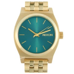 Nixon Medium Time Teller Light Gold or Turquoise Watch A1130-2626-00