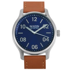 Nixon Patrol Leather Navy or Saddle Watch A1243-2186-00