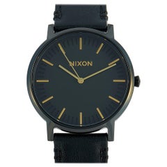 Nixon Porter Leather All Black Watch A1058-1031-00