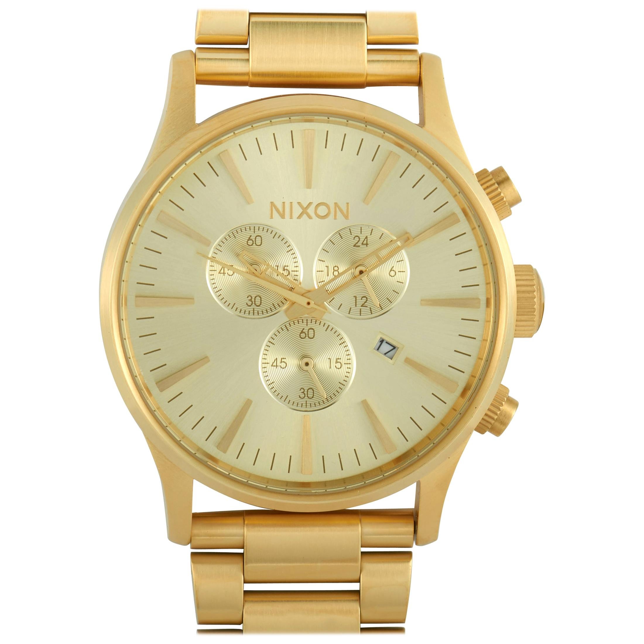 Nixon Sentry Chrono All Gold Watch A386-502-00