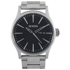 Nixon Sentry Stainless Steel Black Dial Watch A356-2348-00