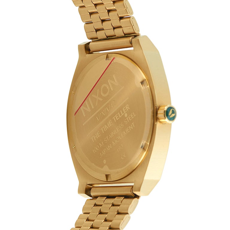 Nixon Time Teller Gold Tone Green Dial Watch A045-1919-00 at 1stDibs ...