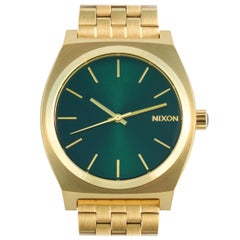 Nixon Time Teller Gold Tone Green Dial Watch A045-1919-00