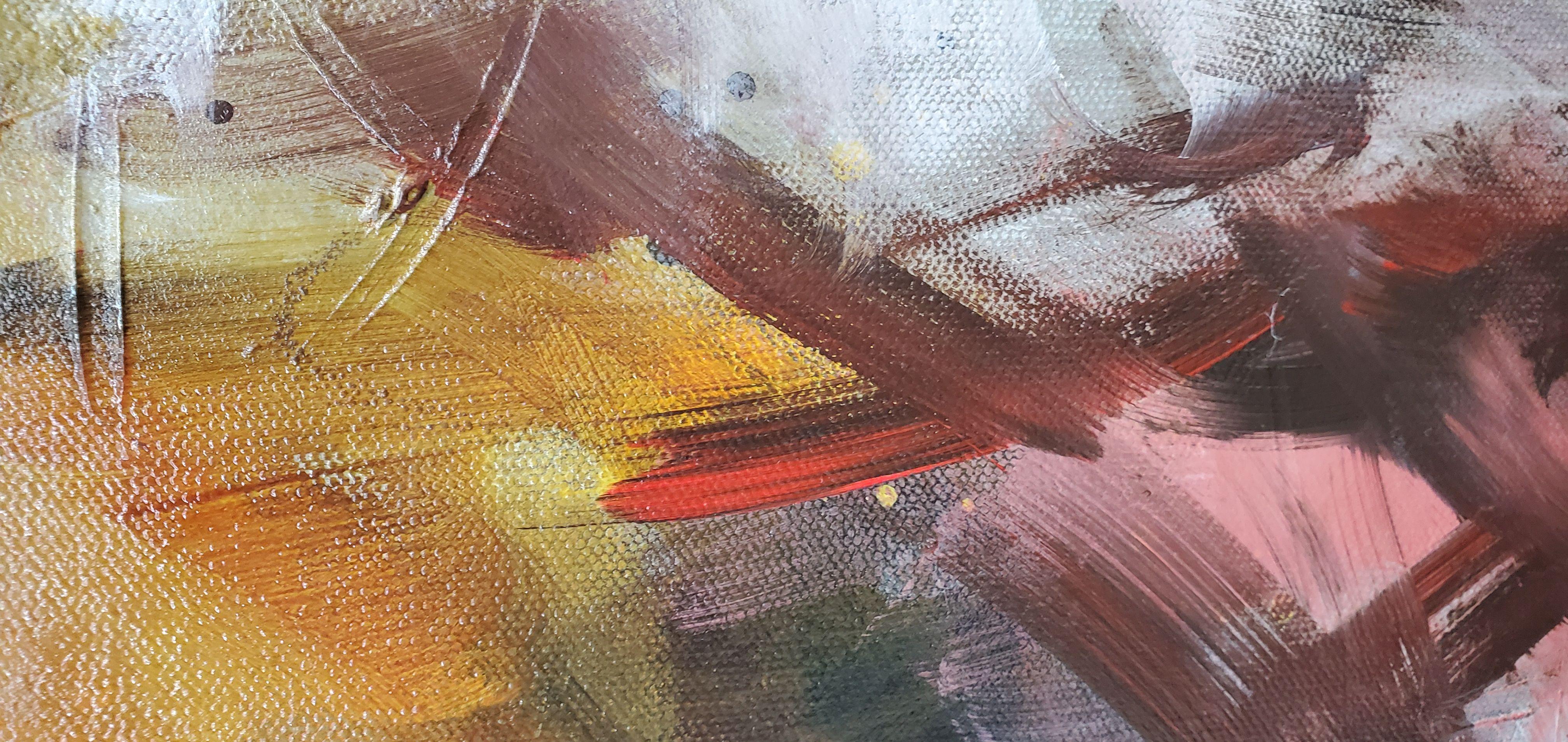Alba radiosa, Pittura, Acrilico su tela - Painting Espressionismo astratto di Niyati Jiwani