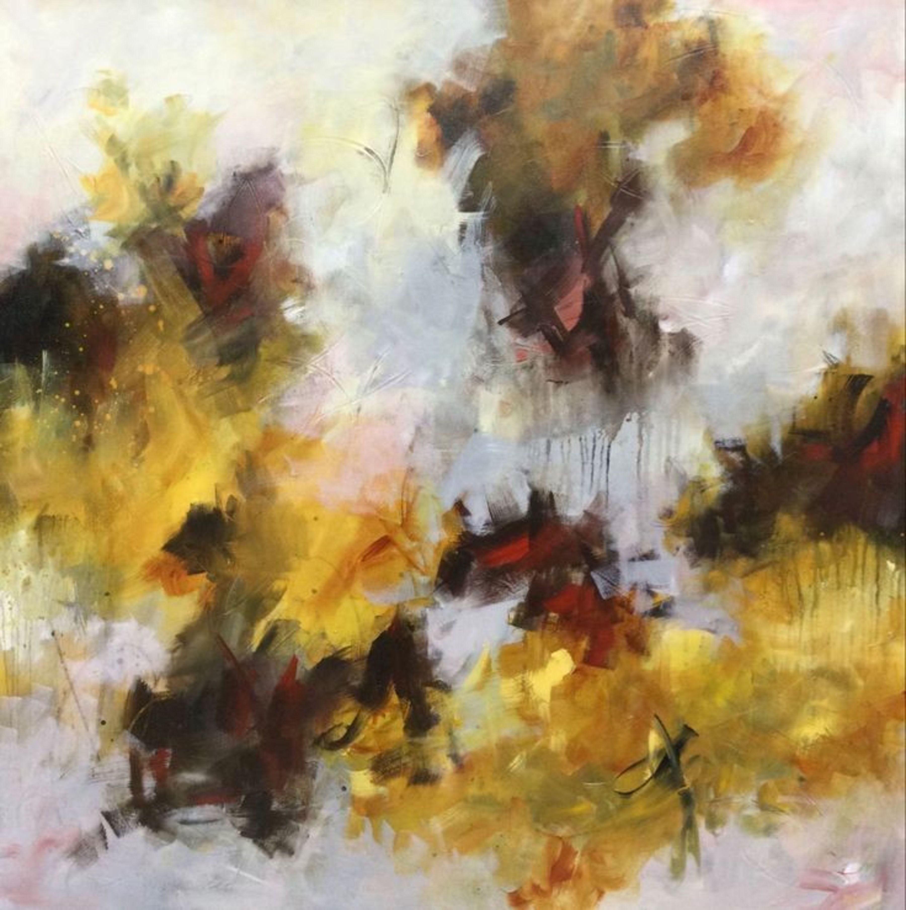 Alba radiosa, Pittura, Acrilico su tela - Painting di Niyati Jiwani