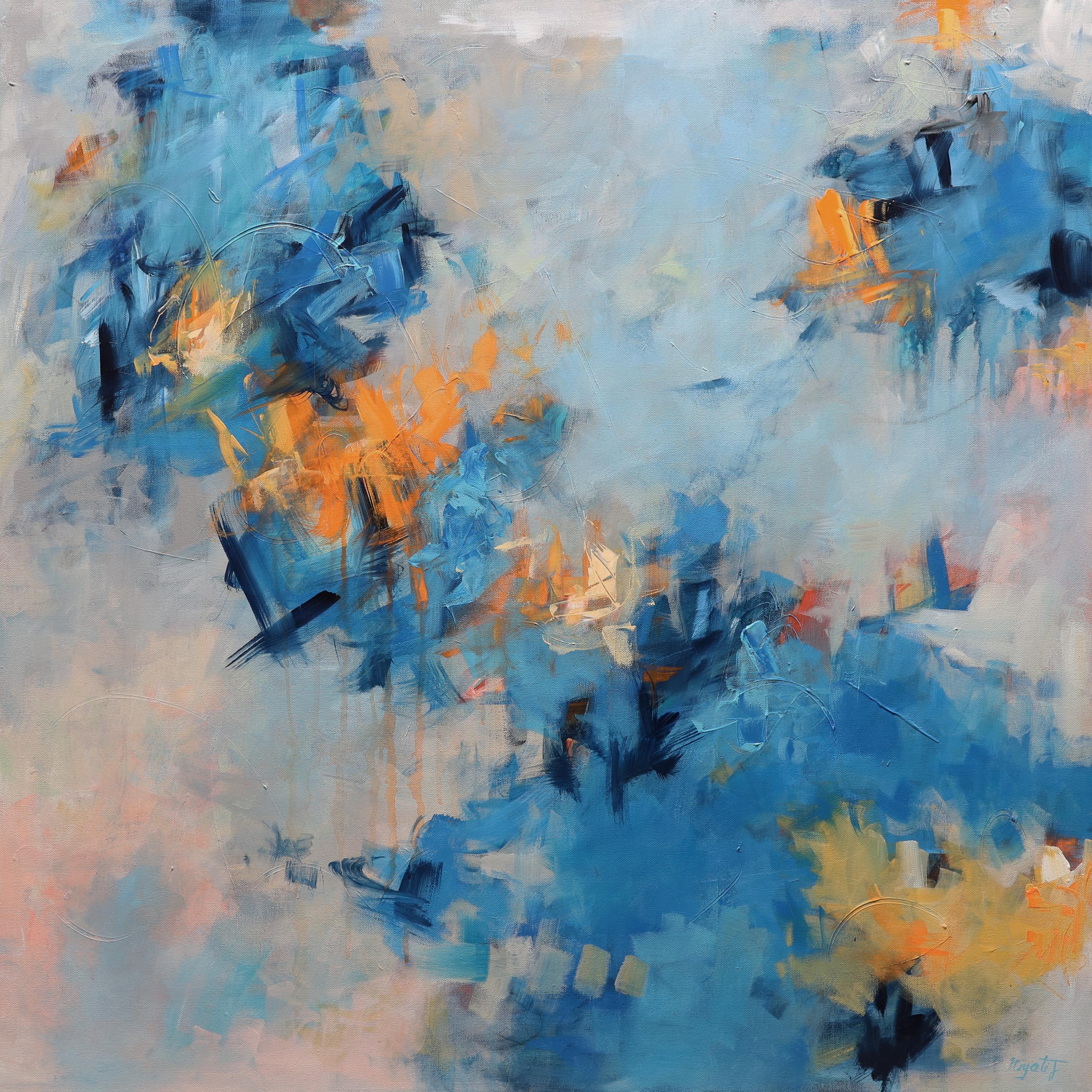 Abstract Painting Niyati Jiwani - Le ciel chuchotant