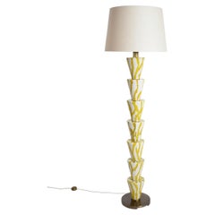 “Nizwa” white and yellow floor lamp, Barracuda edition.