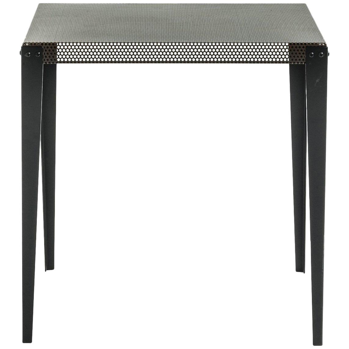 Quadratischer Tisch ""Nizza"" aus Kupfer lackierter, perforierter Stahlplatte von Moroso, Diesel
