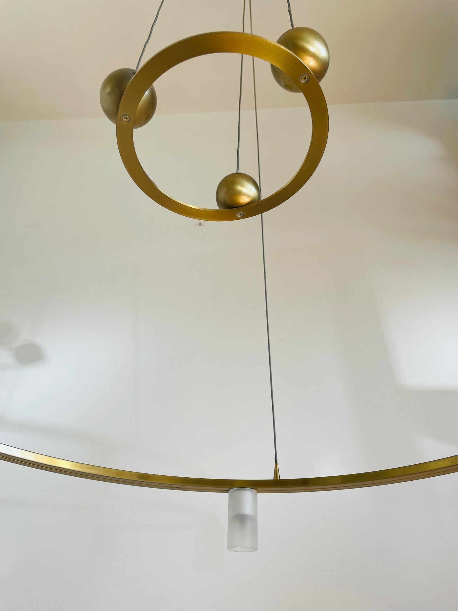 Nlicht Lamp, Adjustable Chandelier by N Licht Germany, Brass Pendant Unique Lamp For Sale 4