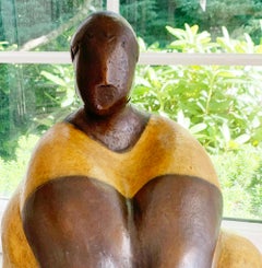 "Tranquility"  Bronze Sculpture with Patina and Lacquer Finish