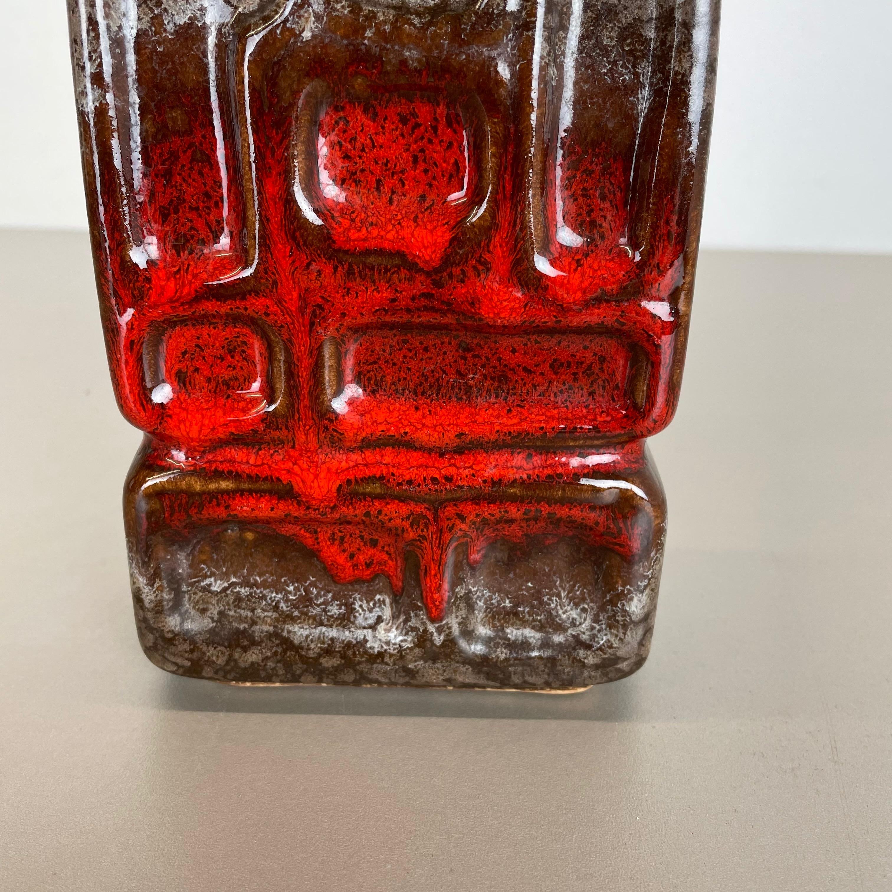 No 1 Fat Lava Vaso in ceramica di Strehla Ceramic, DDR Germania, anni '70 in vendita 5