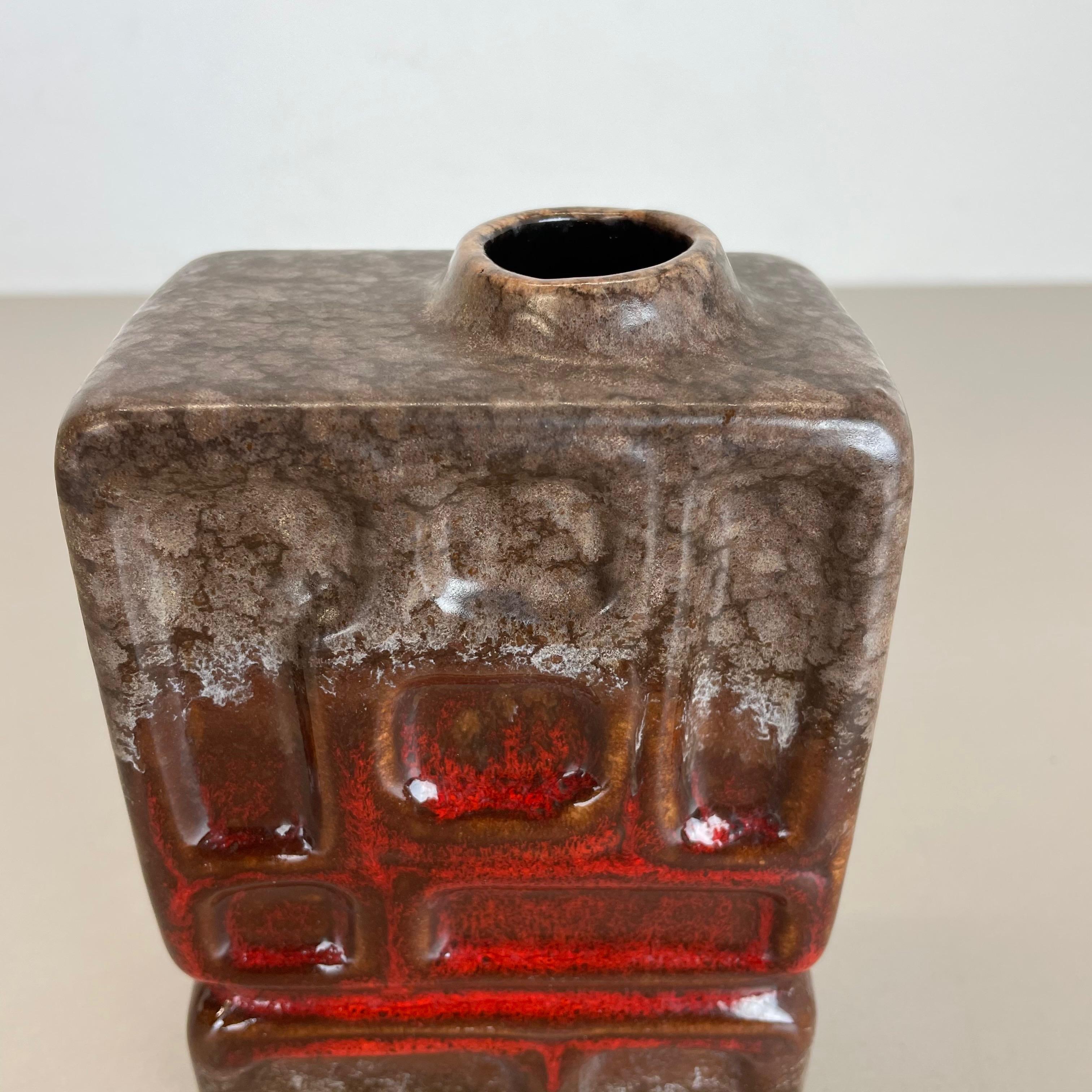 No 1 Fat Lava Vaso in ceramica di Strehla Ceramic, DDR Germania, anni '70 in vendita 7