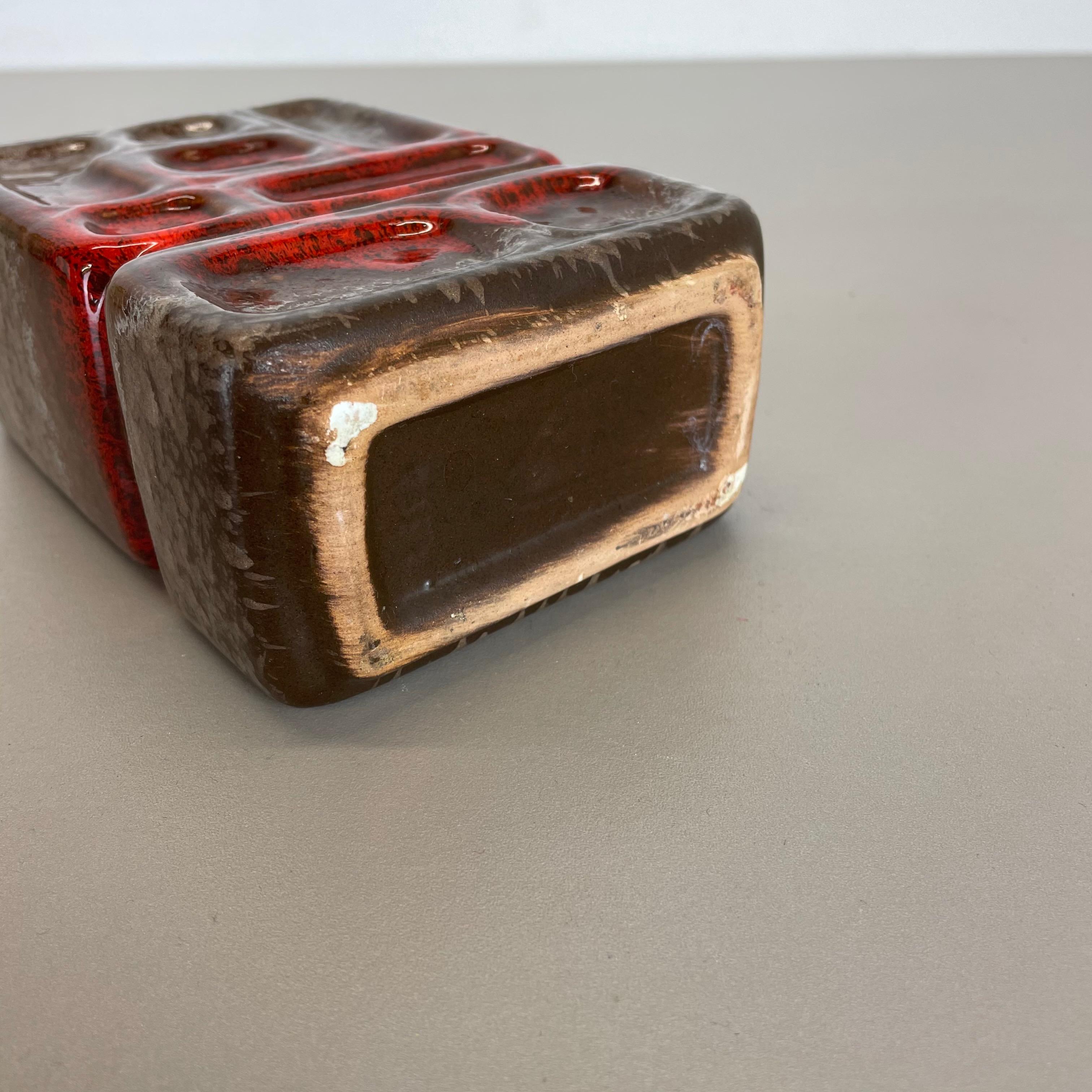 No 1 Fat Lava Vaso in ceramica di Strehla Ceramic, DDR Germania, anni '70 in vendita 10