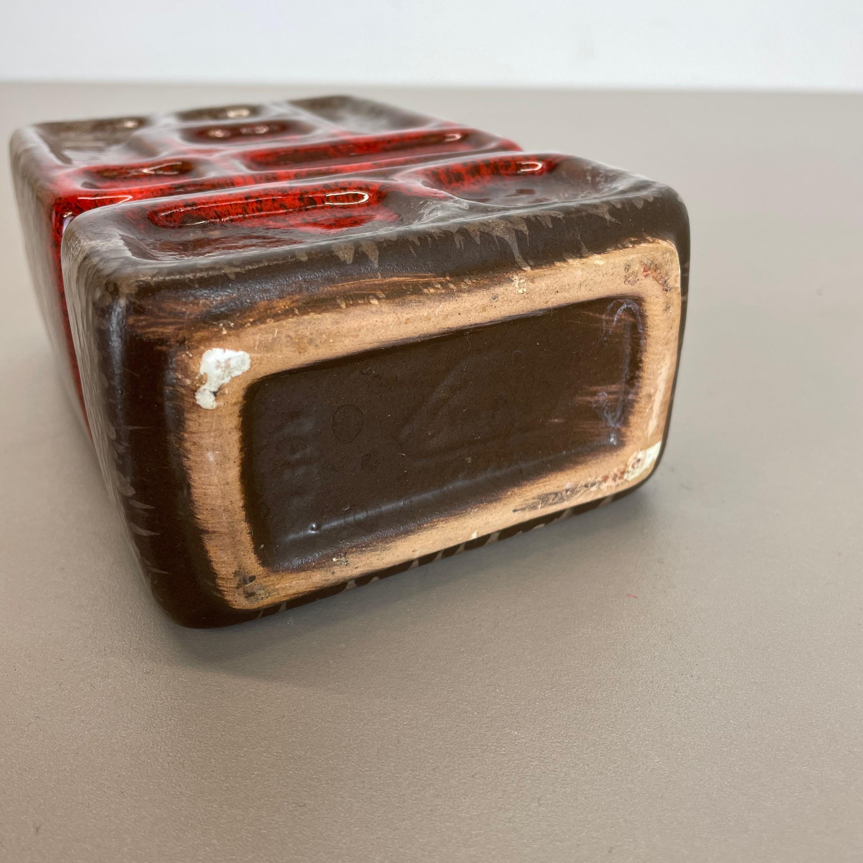 No 1 Fat Lava Vaso in ceramica di Strehla Ceramic, DDR Germania, anni '70 in vendita 11