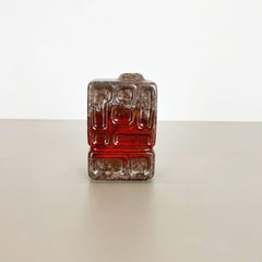 Vase en céramique de lave grasse No 1 de Strehla Ceramic, GDR Allemagne, 1970