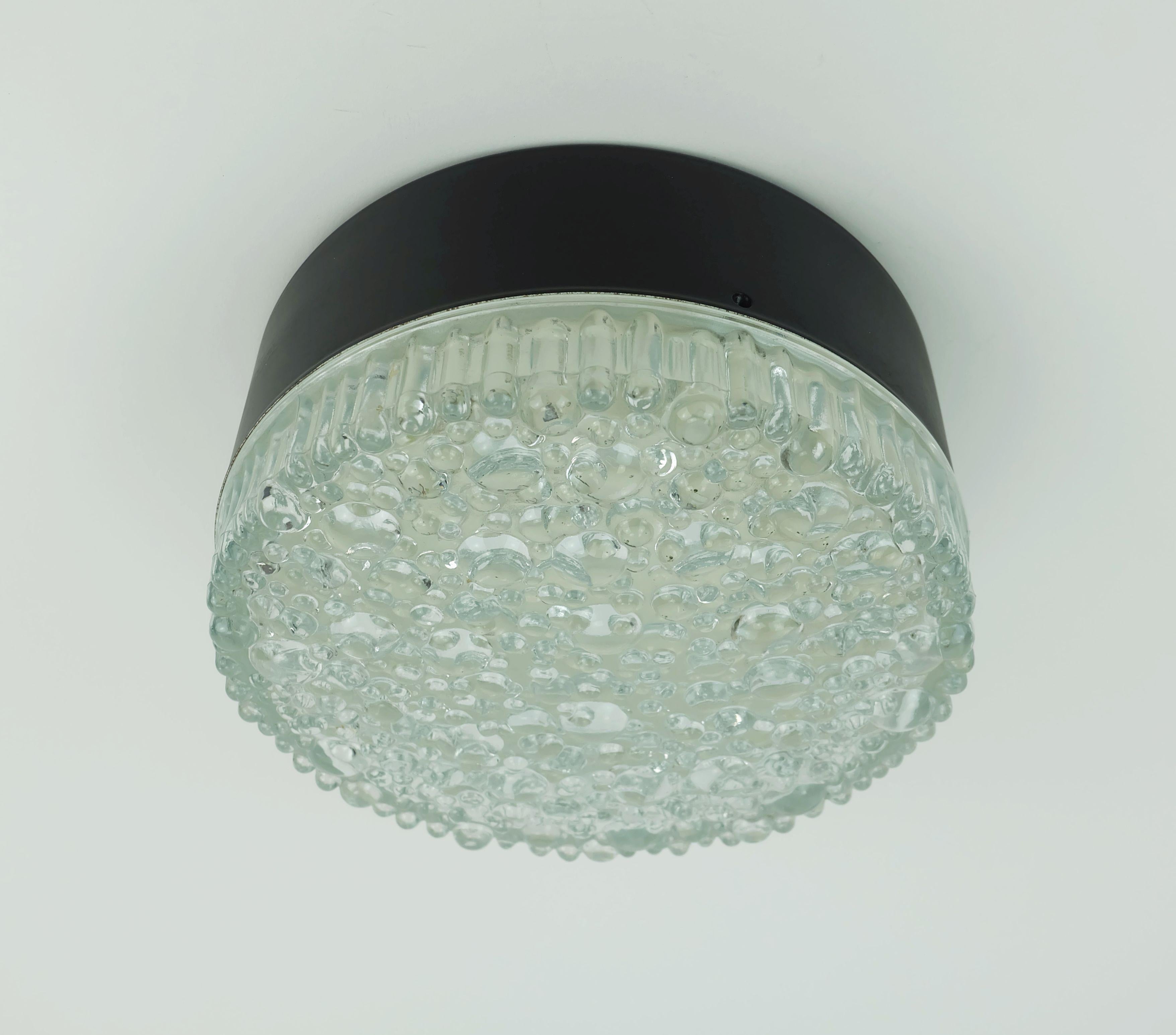 Mid-Century Modern no. 1 of 2 - STAFF ceiling lamp or wall lamp model A 226 bubble glass 60s 70s For Sale