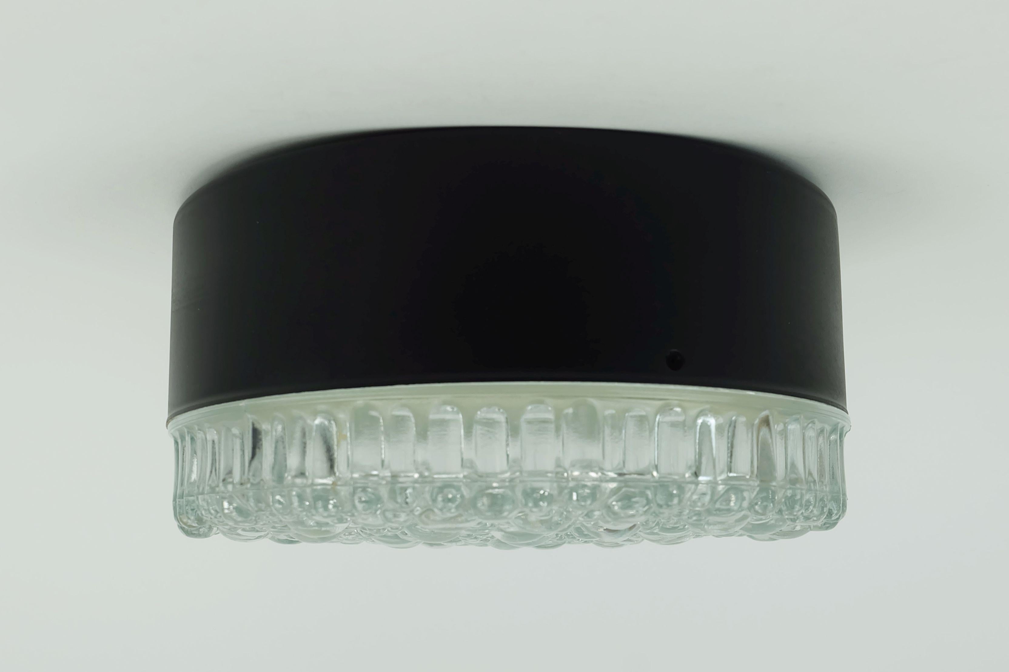 no. 1 of 2 - STAFF ceiling lamp or wall lamp model A 226 bubble glass 60s 70s In Good Condition For Sale In Mannheim, DE