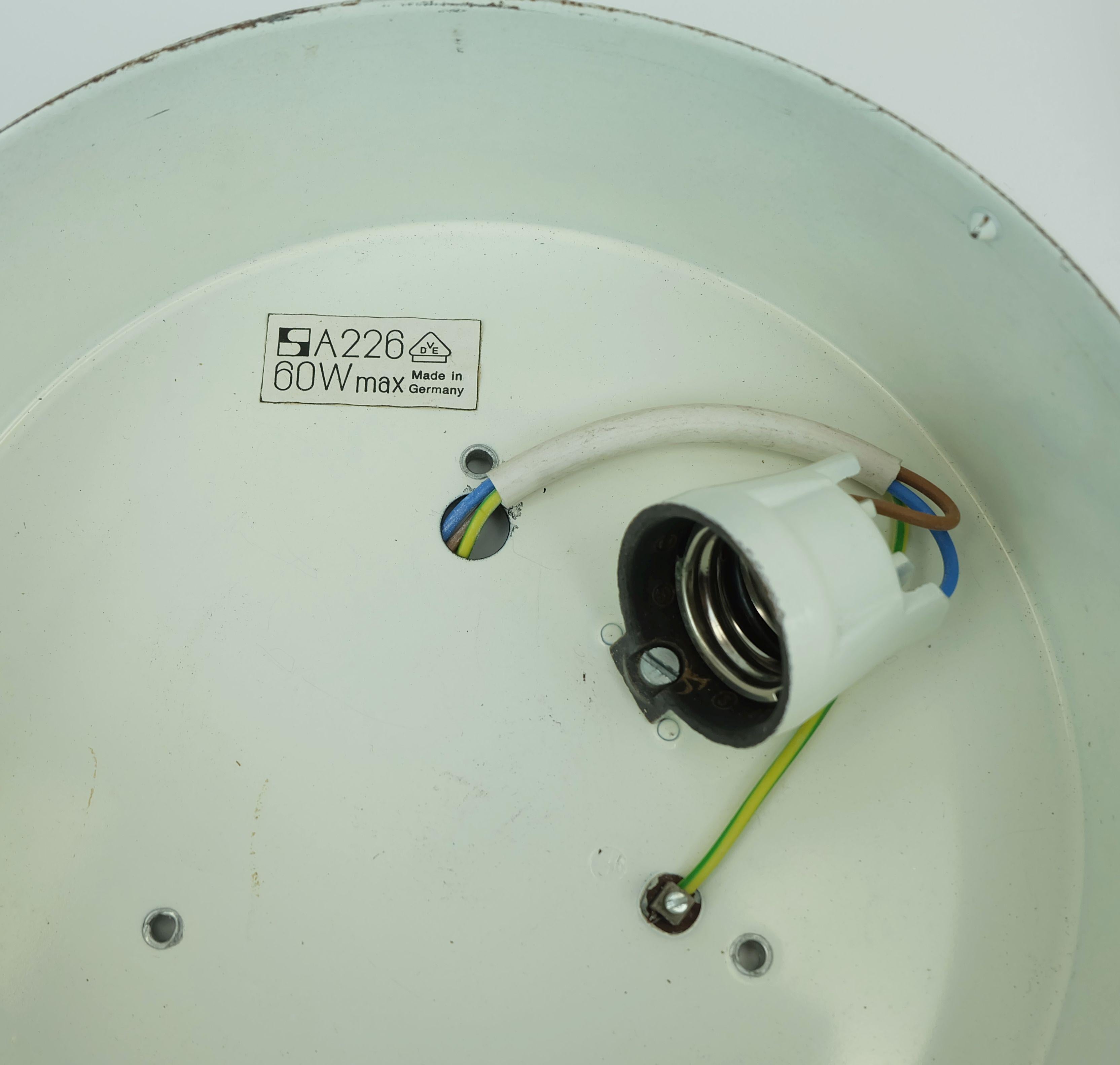 no. 1 of 2 - STAFF ceiling lamp or wall lamp model A 226 bubble glass 60s 70s For Sale 1