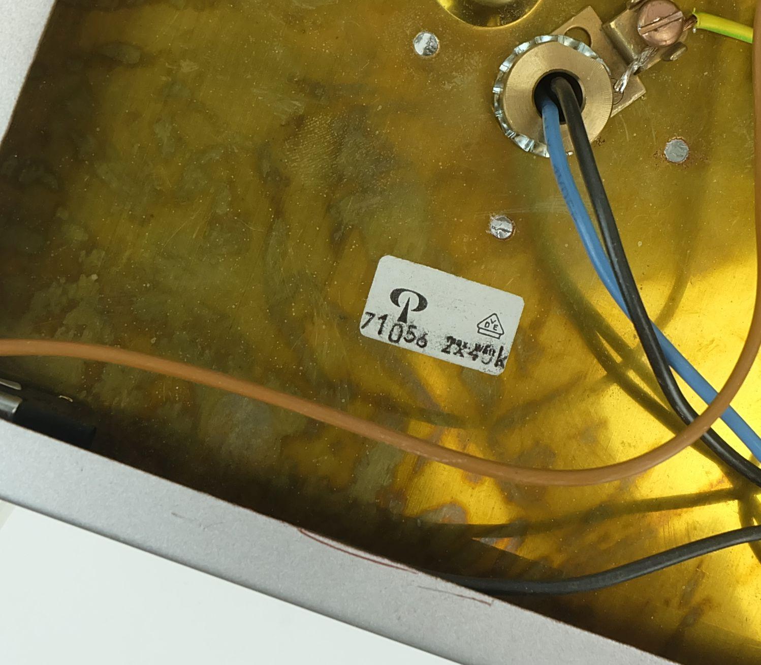 no. 1 di 2: SCONCE vintage di metà secolo di Peill & Putzler con 2 cubi di vetro anni '60/'70 in vendita 1