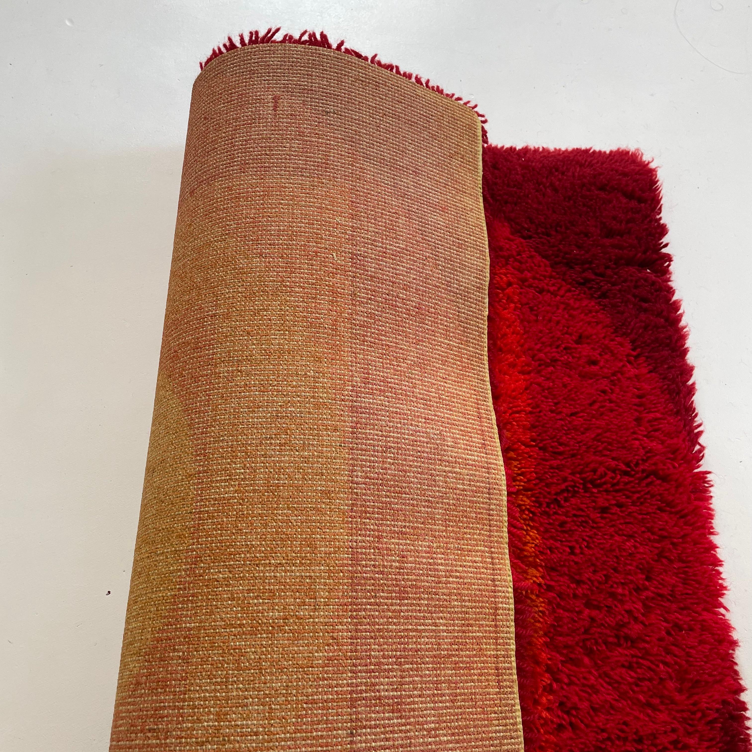 No 1 Varia Set 84x84cm Wall Rug by VERNER PANTON attrib for Vorwerk Germany 1970 For Sale 9