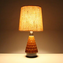 NO. 1050 ceramic table lamp by Einar Johansen for Soholm, 1960s
