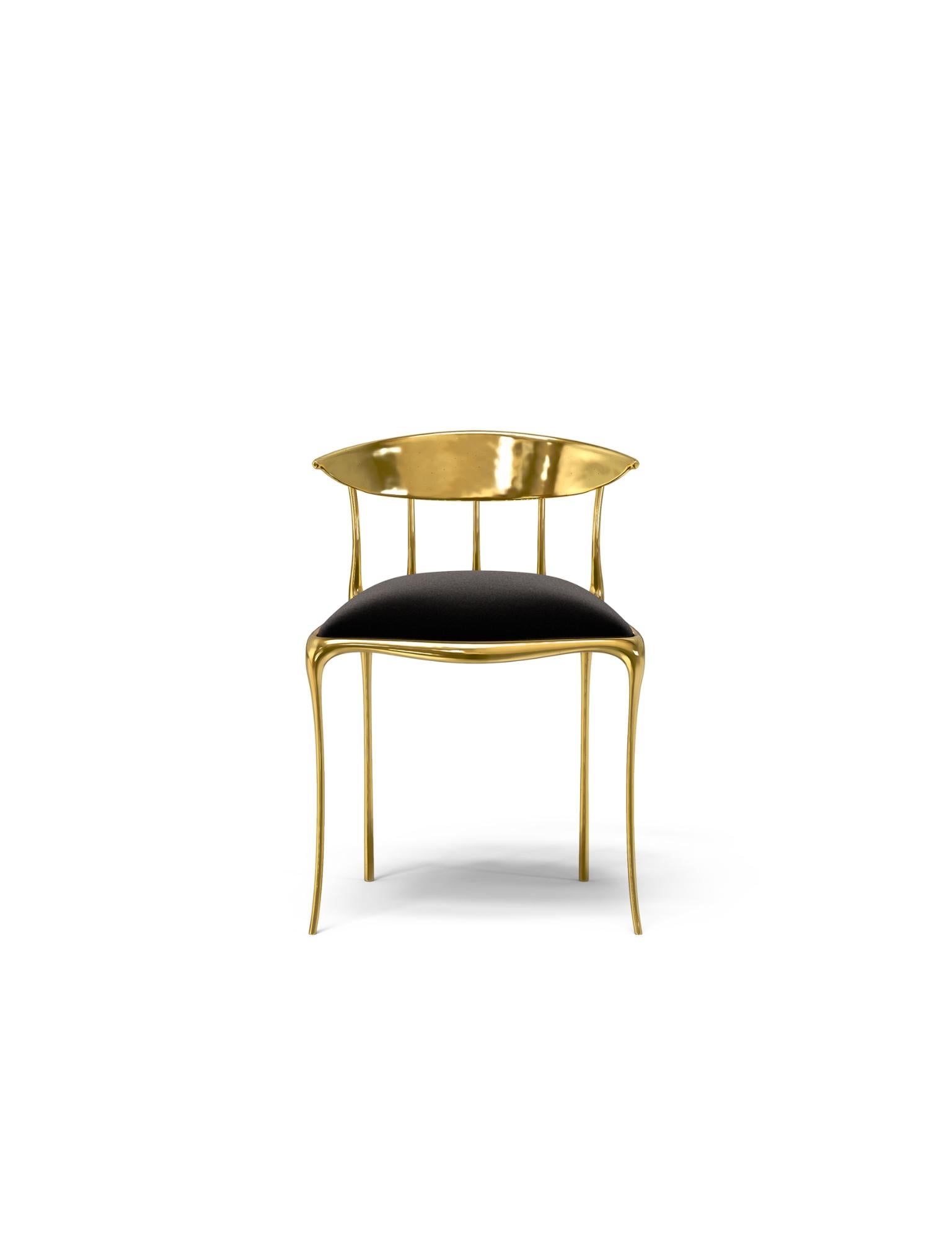 Nº11 Stuhl - Handgefertigt aus massivem Messing und lackiert - Boca Do Lobo im Angebot 2
