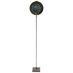 No. 11 Circle Blue Grey Contemporary Art Floor Lamp by Sander Bottinga