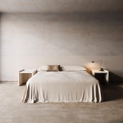 Nº 112 Travertine Side Table Set by Amee Allsop Custom: 26"W x 28"D x 24"H