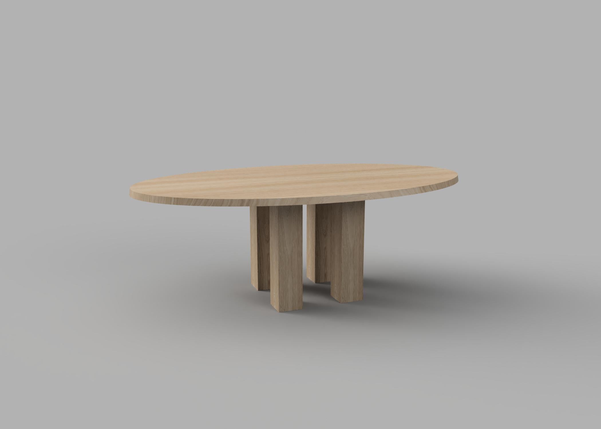 Oiled Nº 119 Oval Dining Table by Amee Allsop For Sale