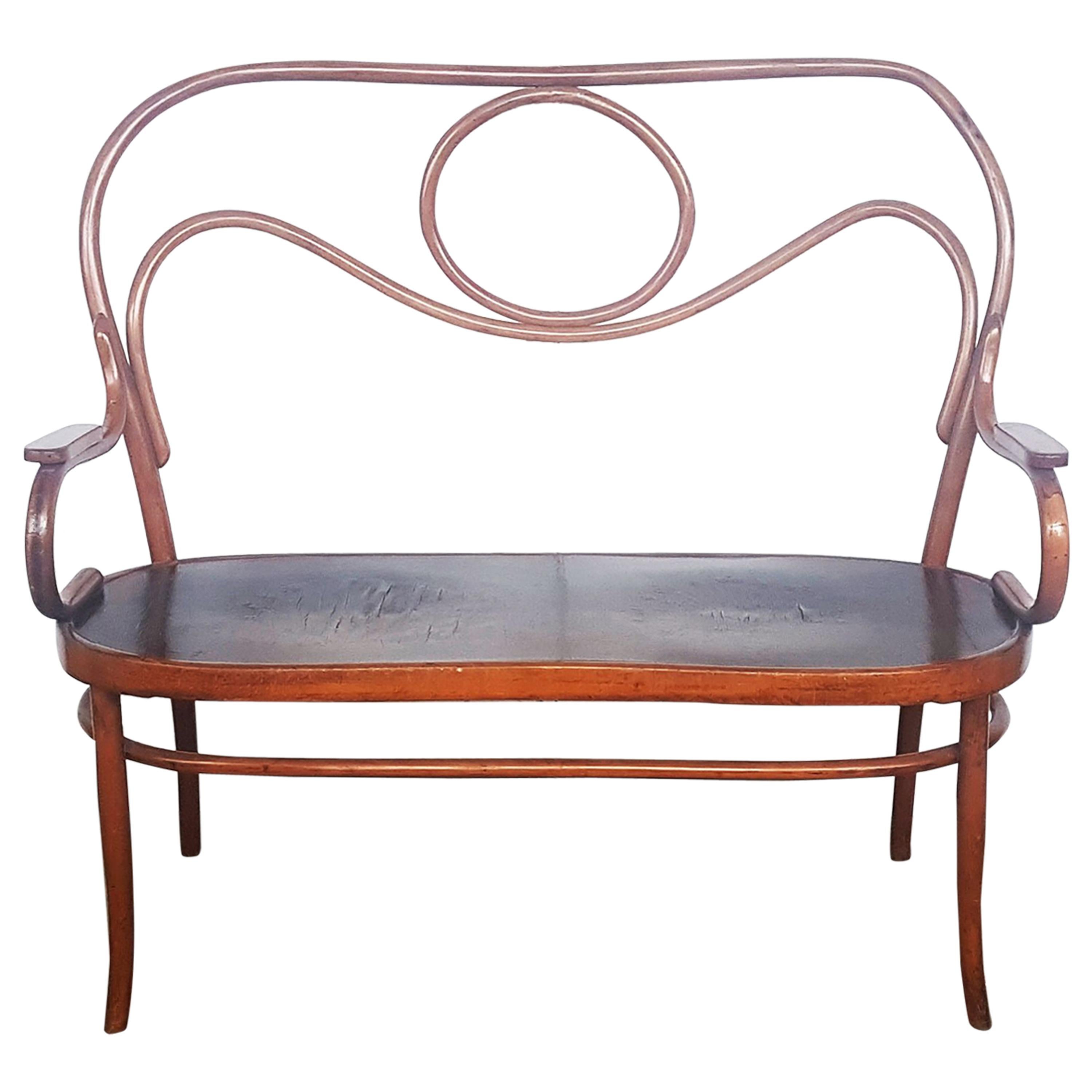 No. 14 Bentwood Bench by J&J Kohn for Jacob & Josef Kohn For Sale