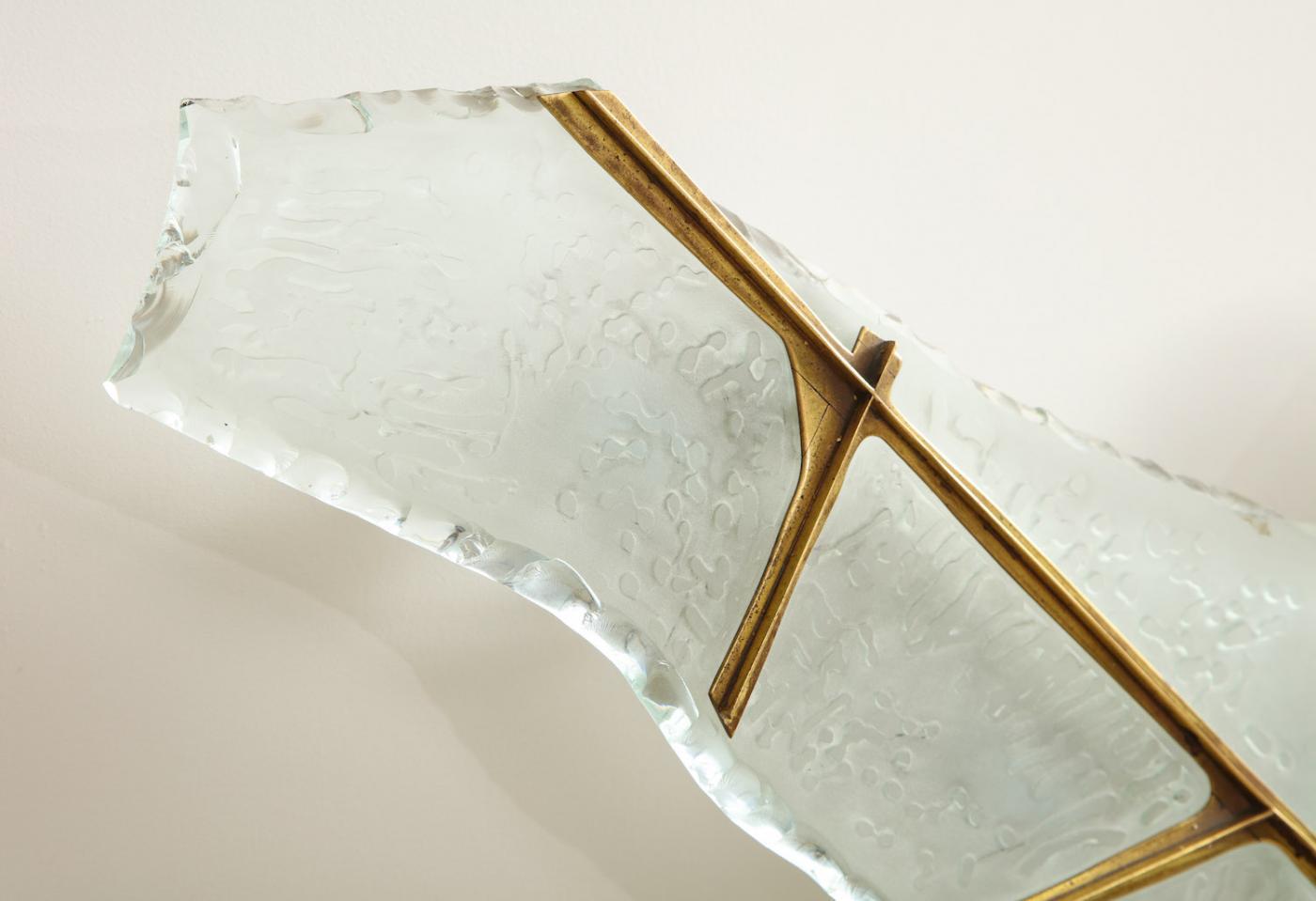 No. 1844, Rare Pair of Sconces by Max Ingrand for Fontana Arte In Good Condition In New York, NY