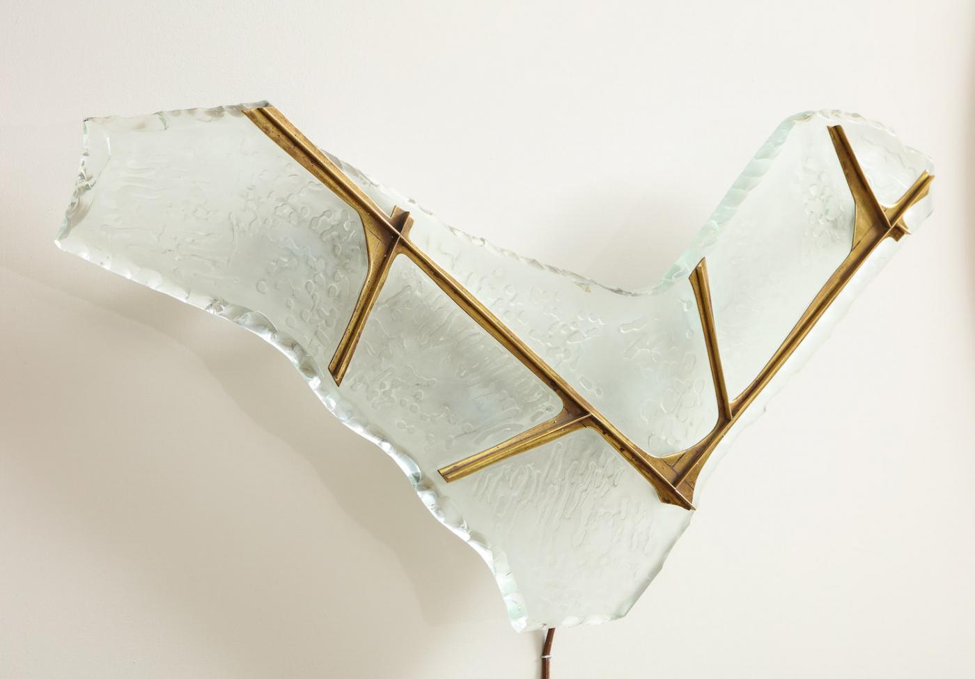 Mid-20th Century No. 1844, Rare Pair of Sconces by Max Ingrand for Fontana Arte